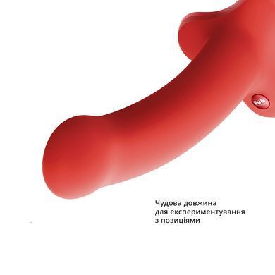 Фалоімітатор Fun Factory MAGNUM, помаранчевий, дуже гнучкий, довжина 18,3 см, діаметр 3,7 см SX0985 фото