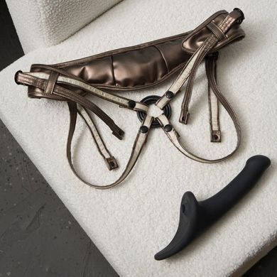 Трусики для страпону Strap-On-Me Leatherette Harness DESIROUS - NEW DESIGN SX4029 фото