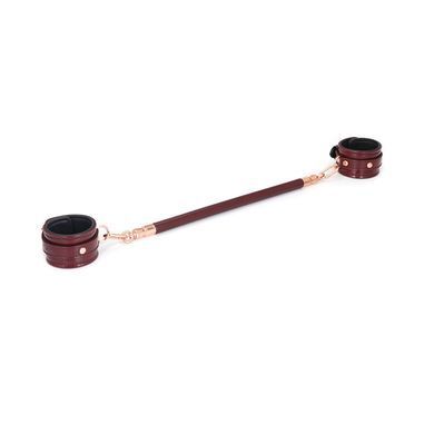 Фіксатор-розпірка для ніг або рук Liebe Seele Wine Red Spreader Bar, дерево + натуральна шкіра SO9457 фото