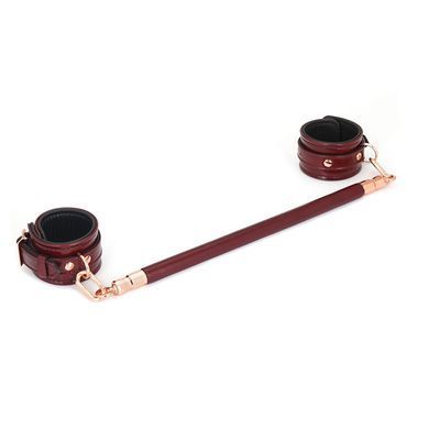 Фіксатор-розпірка для ніг або рук Liebe Seele Wine Red Spreader Bar, дерево + натуральна шкіра SO9457 фото