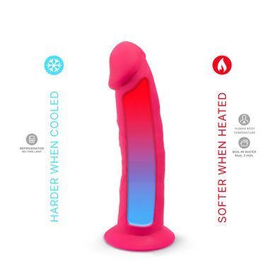 Фалоімітатор з вібрацією SilexD Henry Vibro Pink (MODEL 2 size 7in) + LRS, діаметр 4,4 см SX3130 фото