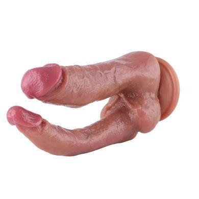 Подвійний фалоімітатор для секс-машин Hismith Double Penetrator, 9.25&Prime; (м'яте паковання!!!) SX4013-R фото