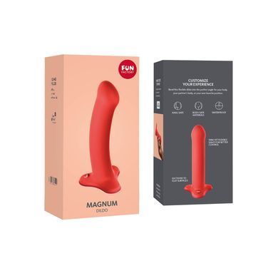 Фалоімітатор Fun Factory MAGNUM, помаранчевий, дуже гнучкий, довжина 18,3 см, діаметр 3,7 см SX0985 фото