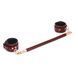 Фіксатор-розпірка для ніг або рук Liebe Seele Wine Red Spreader Bar, дерево + натуральна шкіра SO9457 фото 7