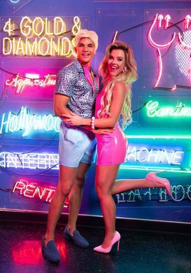 Вінілова мінісукня Leg Avenue Pink vinyl mini dress L, рожева SO9189 фото