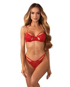Комплект Obsessive Matildea 2-pcs crotchless set L/XL SX3609 фото