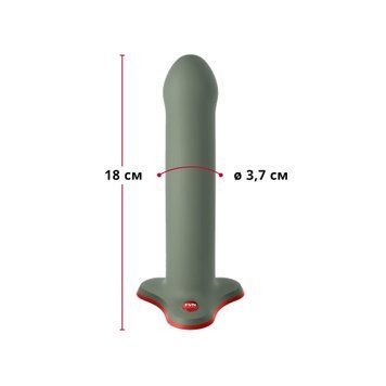 Фалоімітатор Fun Factory MAGNUM, оливковий, дуже гнучкий, довжина 18,3 см, діаметр 3,7 см SX0986 фото
