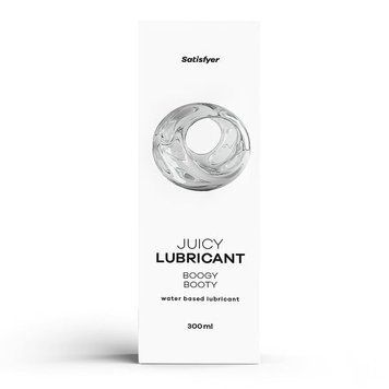 Анальна змазка на водній основі Satisfyer Juicy Lubricant Boogy Booty water based 300 мл SX2717 фото