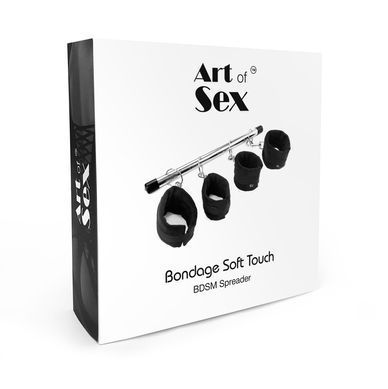 Колодка-розпірка для рук та ніг Art of Sex &ndash; Bondage Soft Touch BDSM Spreader, чорний SO7523 фото