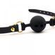 Кляп із силікону та італійської шкіри Breathable Small Ball Gag UPKO U60547 фото 5