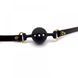 Кляп із силікону та італійської шкіри Breathable Small Ball Gag UPKO U60547 фото 3