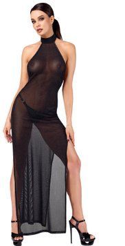 Сукня Noir Handmade F372 Onyx Twin-slit Long dress S SX4109 фото
