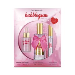 Подарунковий набір косметики Bijoux Indiscrets Bubblegum Play Kit, масажна олія, гель, блиск SO9340 фото