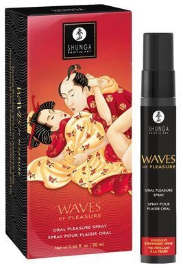 Спрей для посилення слиновиділення Shunga Waves of Pleasure Strawberry Sparkling Wine SX3264 фото
