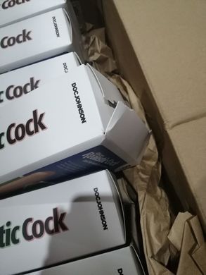 Фалоімітатор Doc Johnson The Realistic Cock 8 inch White - ULTRASKYN, Vack-U-Lock (м'яте паковання!!!) SO1551-R фото