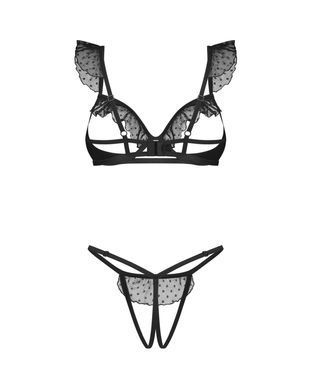 Комплект Obsessive Carrola 2-pcs crotchless set L/XL SX5060 фото
