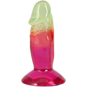 Дилдо Doc Johnson Crystal Jellies - 4.5 Inch Classic Dong - Rainbow SX4488 фото