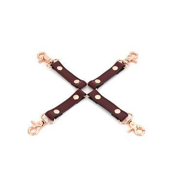 Шкіряна хрестовина Liebe Seele Wine Red Hogtie SO9459 фото