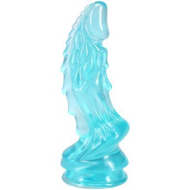 Фентезійний фалоімітатор Doc Johnson Crystal Jellies - Invader Dong 8.5 Inch - Teal SX4436 фото