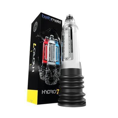 Гідропомпа Bathmate Hydro 7 Clear, для члена довжиною от 12,5 до 18см, діаметр до 5см BM-30-CC фото
