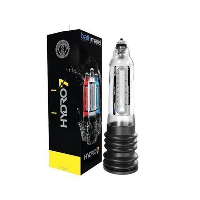 Гідропомпа Bathmate Hydro 7 Clear, для члена довжиною от 12,5 до 18см, діаметр до 5см BM-30-CC фото