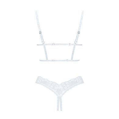 Еротичний комплект Obsessive Heavenlly 2-pcs cupless set XS/S, відкриті груди, з доступом SO8175 фото