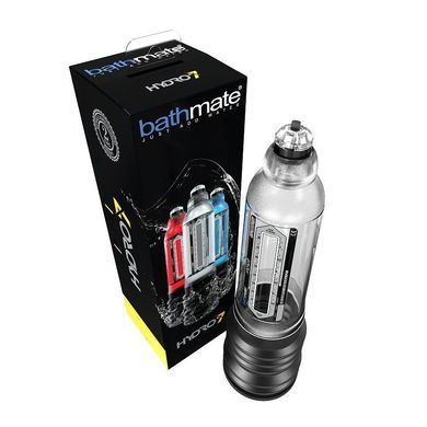 Гідропомпа Bathmate Hydro 7 Clear, для члена довжиною от 12,5 до 18см, діаметр до 5см BM-30-CC фото