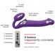 Безремінний страпон з вібрацією Strap-On-Me Vibrating Violet M, діаметр 3,3 см, пульт ДК, регульован SO3825 фото 2