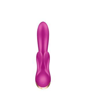 Смарт вібратор кролик із подвійним відростком Satisfyer Double Flex Violet SO6093 фото