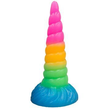 Фентезійний фалоімітатор Doc Johnson Vac-U-Lock x Fantasy Fuckers Unicorn Horn (м'яте паковання!!!) SX4423-R фото