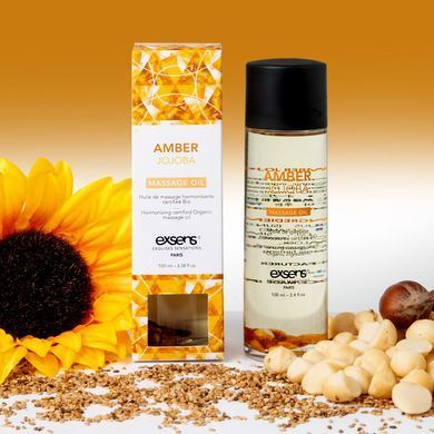 Масажна олія EXSENS Amber Jojoba (гармонізує, з бурштином) 100мл, натуральна SO2369 фото