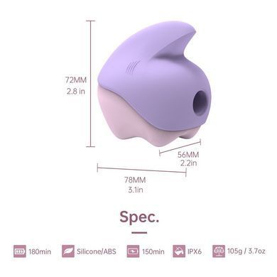 Вакуумний кліторальний смарт-стимулятор Magic Motion Unicorn Purple з вібрацією SO9602 фото