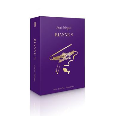 Романтичний подарунковий набір RIANNE S Ana's Trilogy Set II: силіконова анальна пробка 2,7 см, ласо SO3856 фото