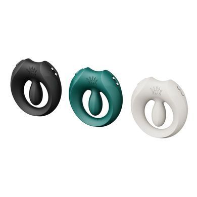 Ерекційне смарт-віброкільце Zalo Apis Turquoise Green, до 4 годин роботи, зарядний кейс SX2690 фото