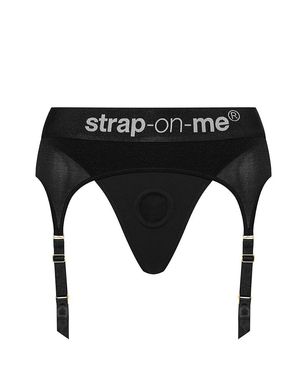 Труси для страпону з підв'язками для панчох Strap-On-Me REBEL HARNESS - L SO4510 фото