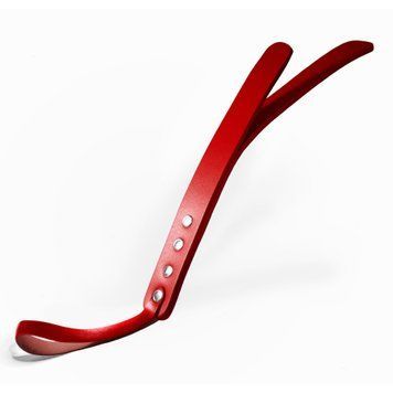 Падл двошаровий Feral Feelings Leather Mini Paddle Red, натуральна шкіра SO8263 фото