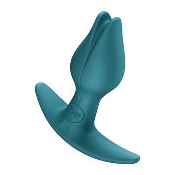 Анальна пробка Fun Factory BOOTIE FEM Bottle Green, у вигляді бутона, діаметр 2,9 см, тонкий обмежувач SX3693 фото