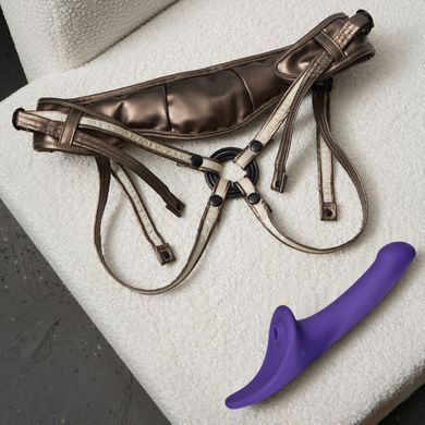 Вібронасадка для страпону з вакуумною стимуляцією Strap-On-Me Multi Orgasm Dildo S Purple SX4032 фото