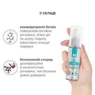 Засіб для чищення JO Fresh Scent Misting Toy Cleaner (60 мл) з ароматом свіжості SX2595 фото
