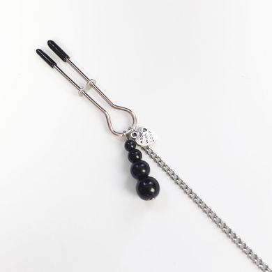 Затискач для сосків та клітора Art of Sex - Nipple and clit clamps Black Pearl SO5869 фото
