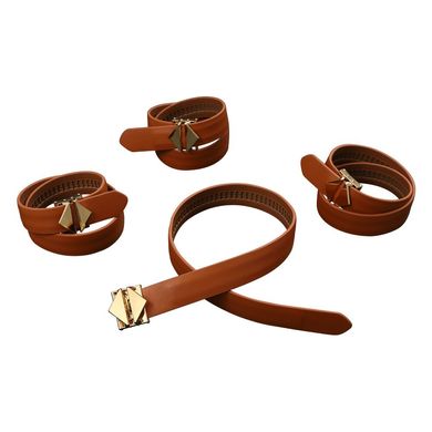 Набір для зв'язування LOCKINK Hogtie Set - Brown SX0840 фото