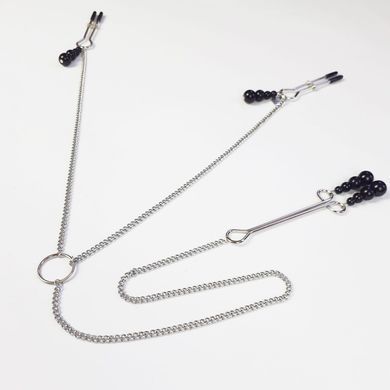Затискач для сосків та клітора Art of Sex - Nipple and clit clamps Black Pearl SO5869 фото