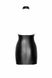 Сукня вінілова з напівпрозорим верхом F311 Noir Handmade Eros, з квітковим візерунком, чорна 13131/F311 фото 5