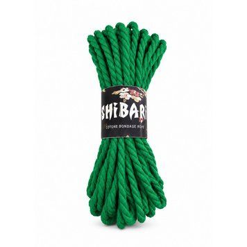 Бавовняна мотузка для шибарі Feral Feelings Shibari Rope, 8 м зелена SX5162 фото