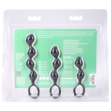 Набір анальних іграшок Doc Johnson Mood Naughty Contour Beads Trainer Set SX4495 фото