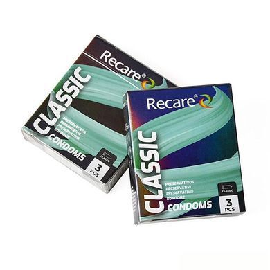 Презервативи Holographic Recare Classic Condoms 3 шт, класичні SX3328 фото