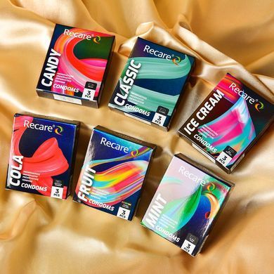 Презервативи Holographic Recare Classic Condoms 3 шт, класичні SX3328 фото