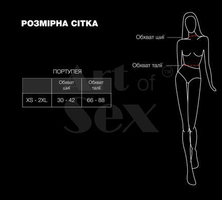 Жіноча портупея Art of Sex - Milana, екошкіра, розмір XS-2XL, колір білий SX4692 фото