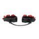 Наручники Liebe Seele Flower Rhythm - Black and Red Leather Flowers Hand Cuffs SX4839 фото 3