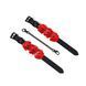 Наручники Liebe Seele Flower Rhythm - Black and Red Leather Flowers Hand Cuffs SX4839 фото 2